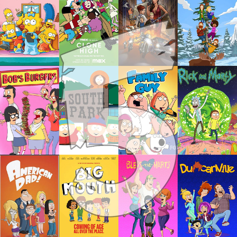 Adult cartoons episode artwork